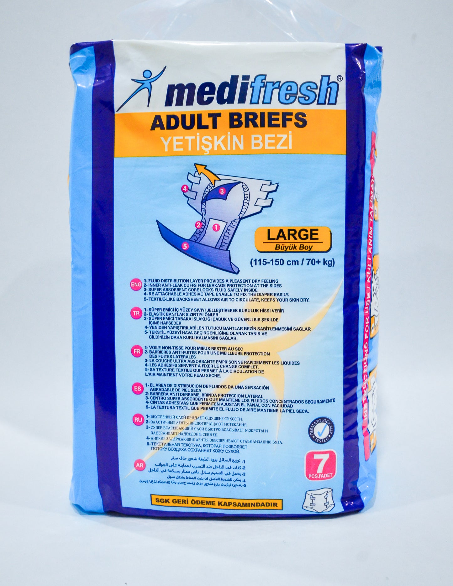 Medifresh Adult Briefs, Pack of 2 (14 Counts)