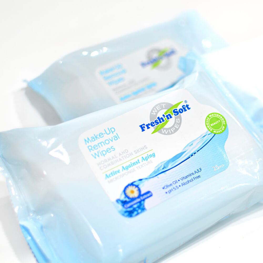 Makeup remover normal and combination skin, 6 packs