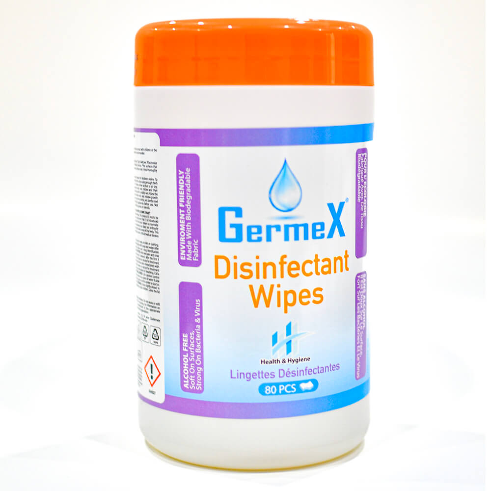GermeX Disinfectant Wipes, 4 Canisters