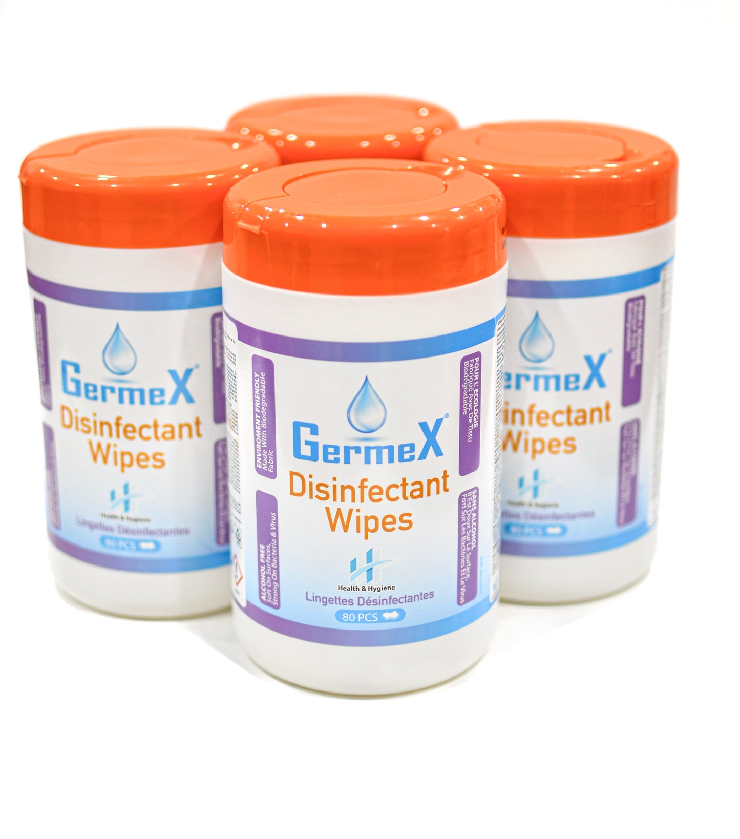 Germex Disinfectant Wipes, Pack of 6 (480 Counts)