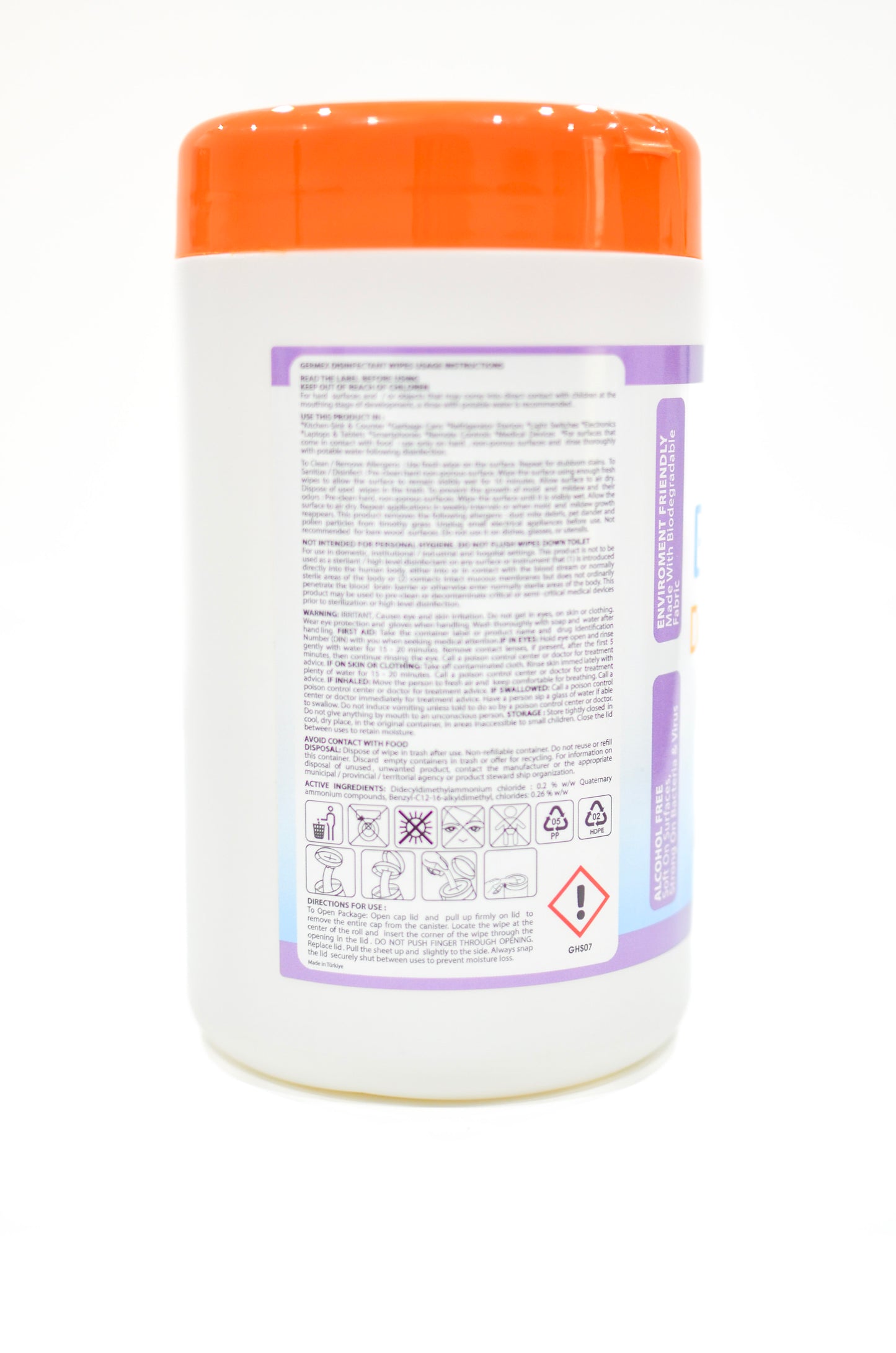Germex Disinfectant Wipes, Pack of 6 (480 Counts)
