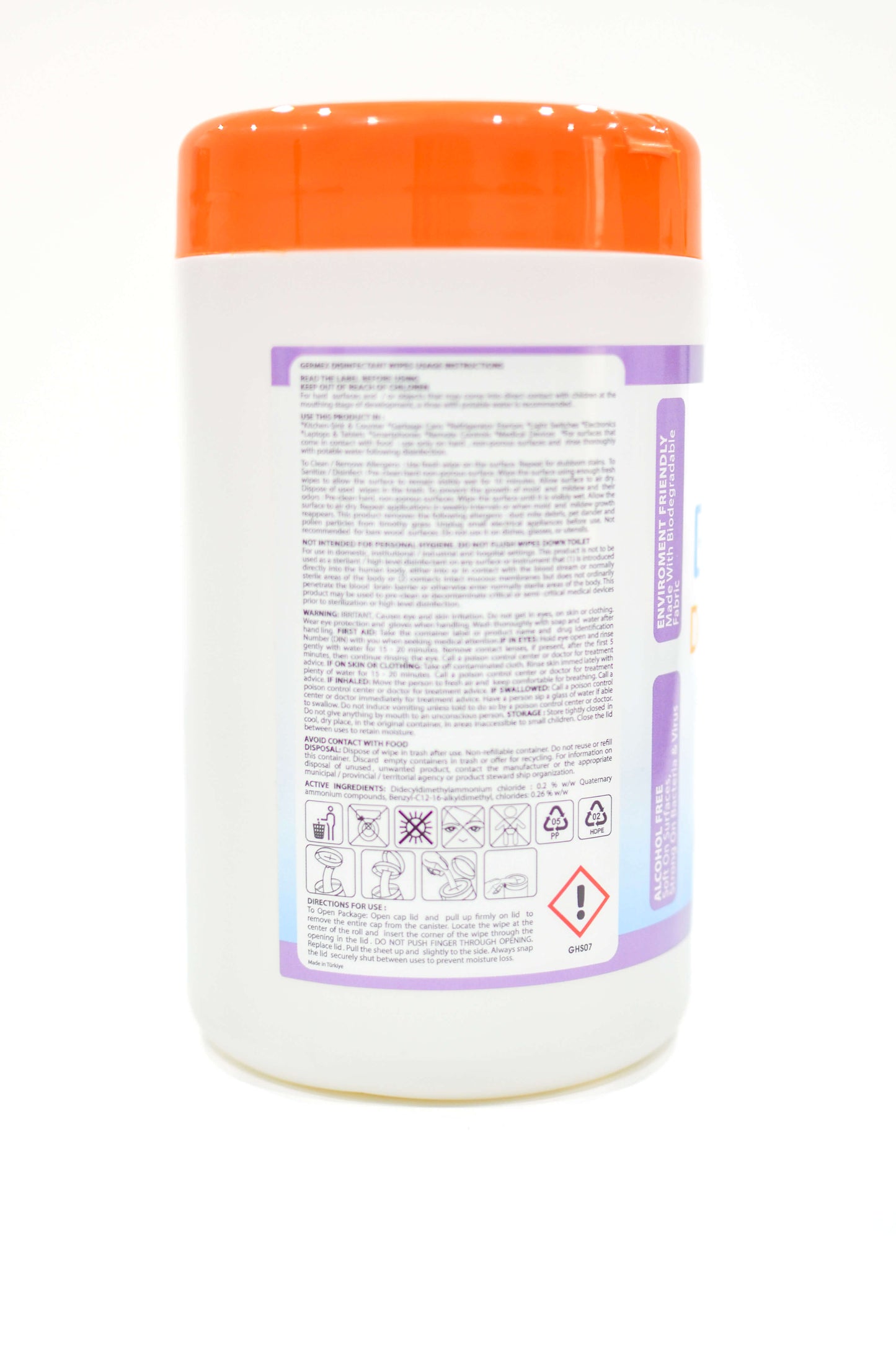 GermeX Disinfectant Wipes, 4 Canisters