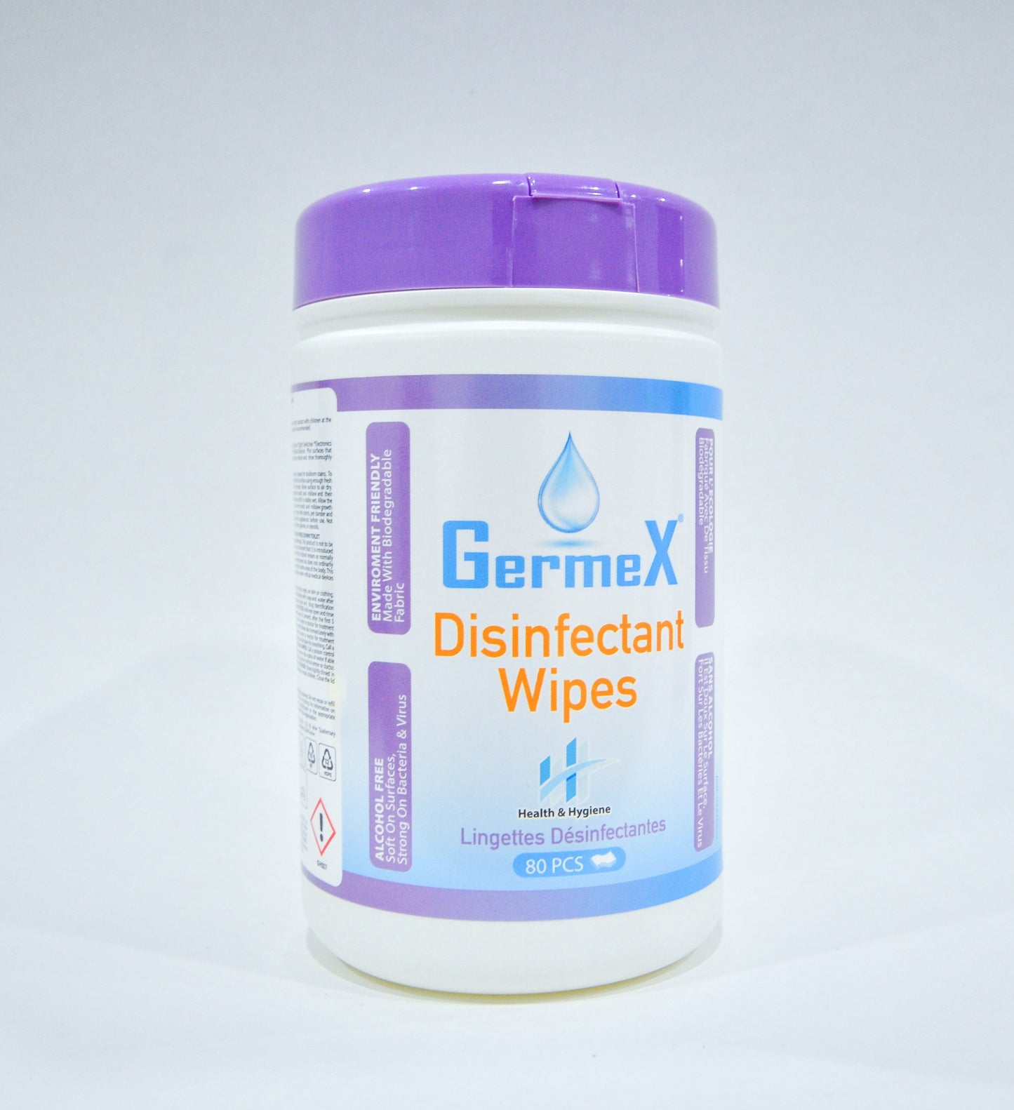 Germex Disinfectant Wipes, Pack of 6 (480 Counts)