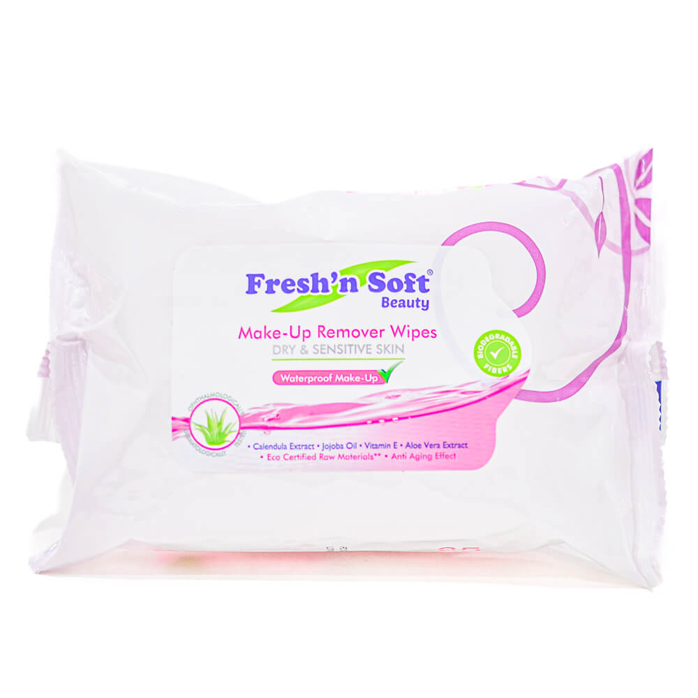 Makeup remover dry and sensitive skin, 6 packs