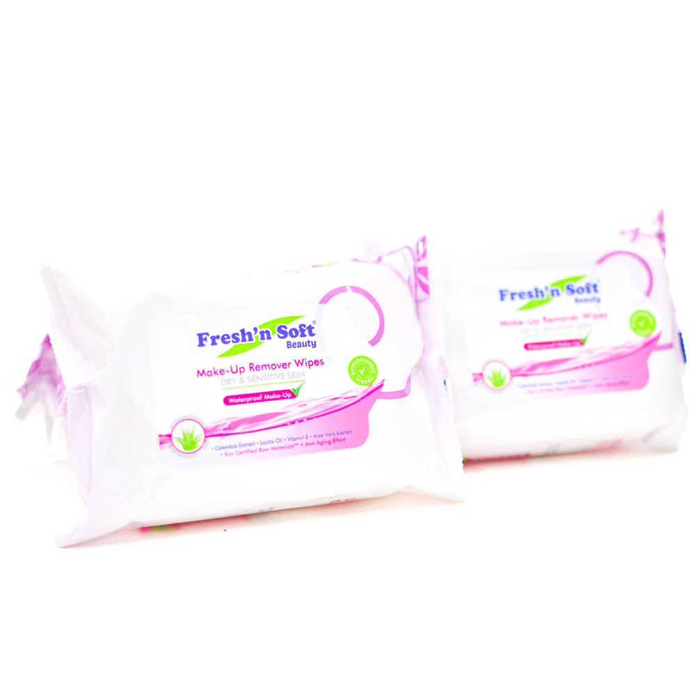 Makeup remover dry and sensitive skin, 6 packs