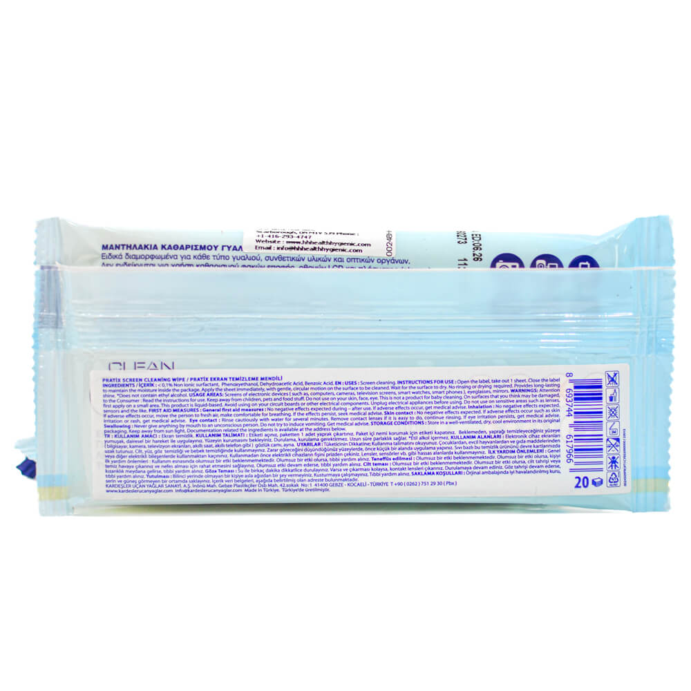 Pratix Optical / screen cleaner, 24 packs