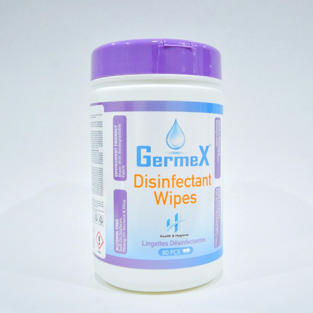 Germex Disinfectant Wipes, Pack of 6 (480 Counts)