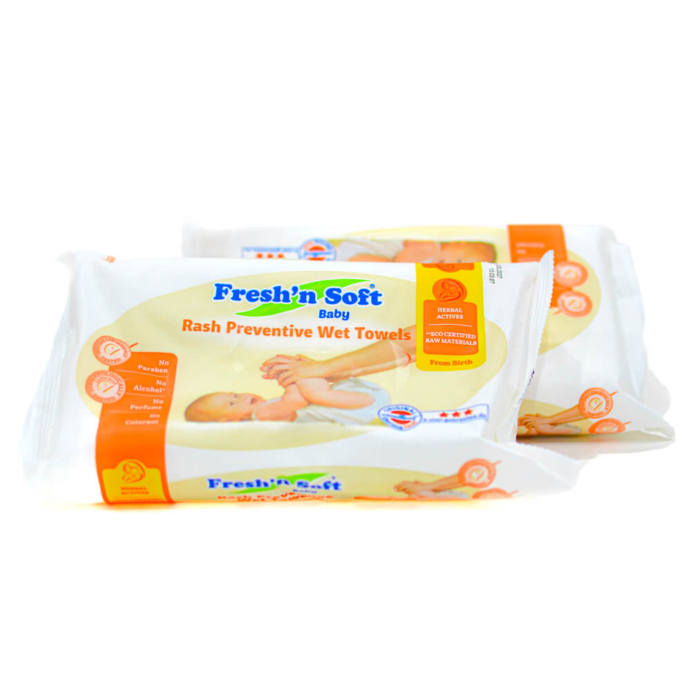 Baby Rash preventive towel, 12 packs