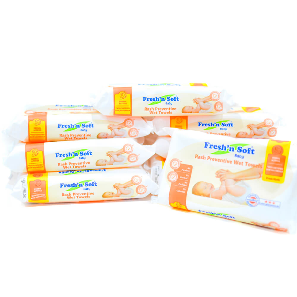 Baby Rash preventive towel, 12 packs