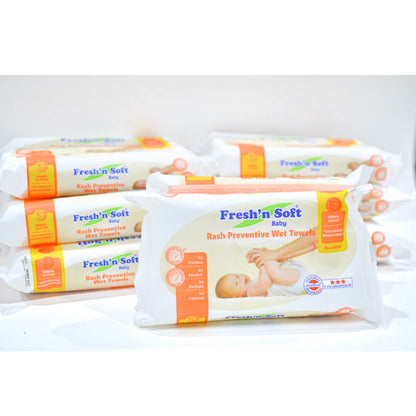 Baby Rash preventive towel, 12 packs