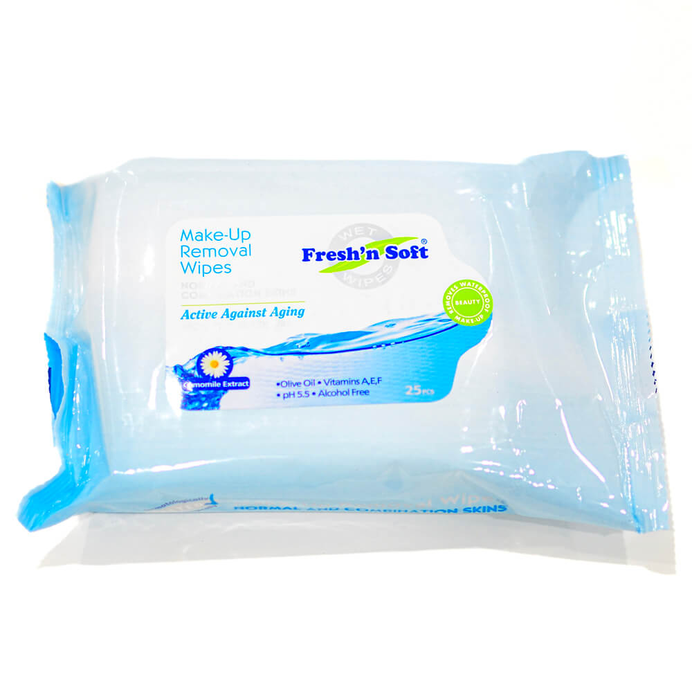 Makeup remover normal and combination skin, 6 packs