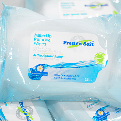 Makeup remover normal and combination skin, 6 packs