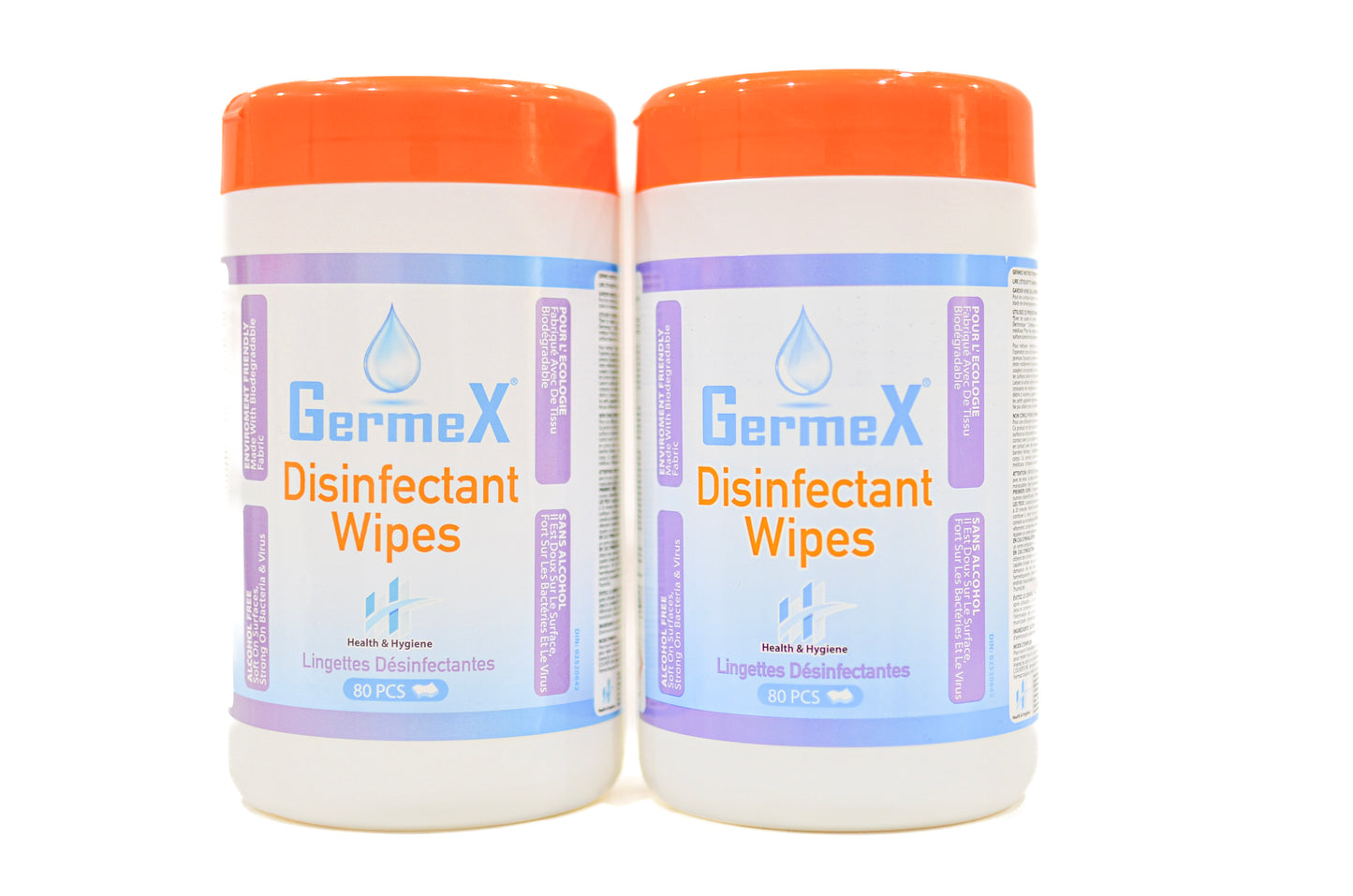 Germex Disinfectant Wipes, Pack of 6 (480 Counts)