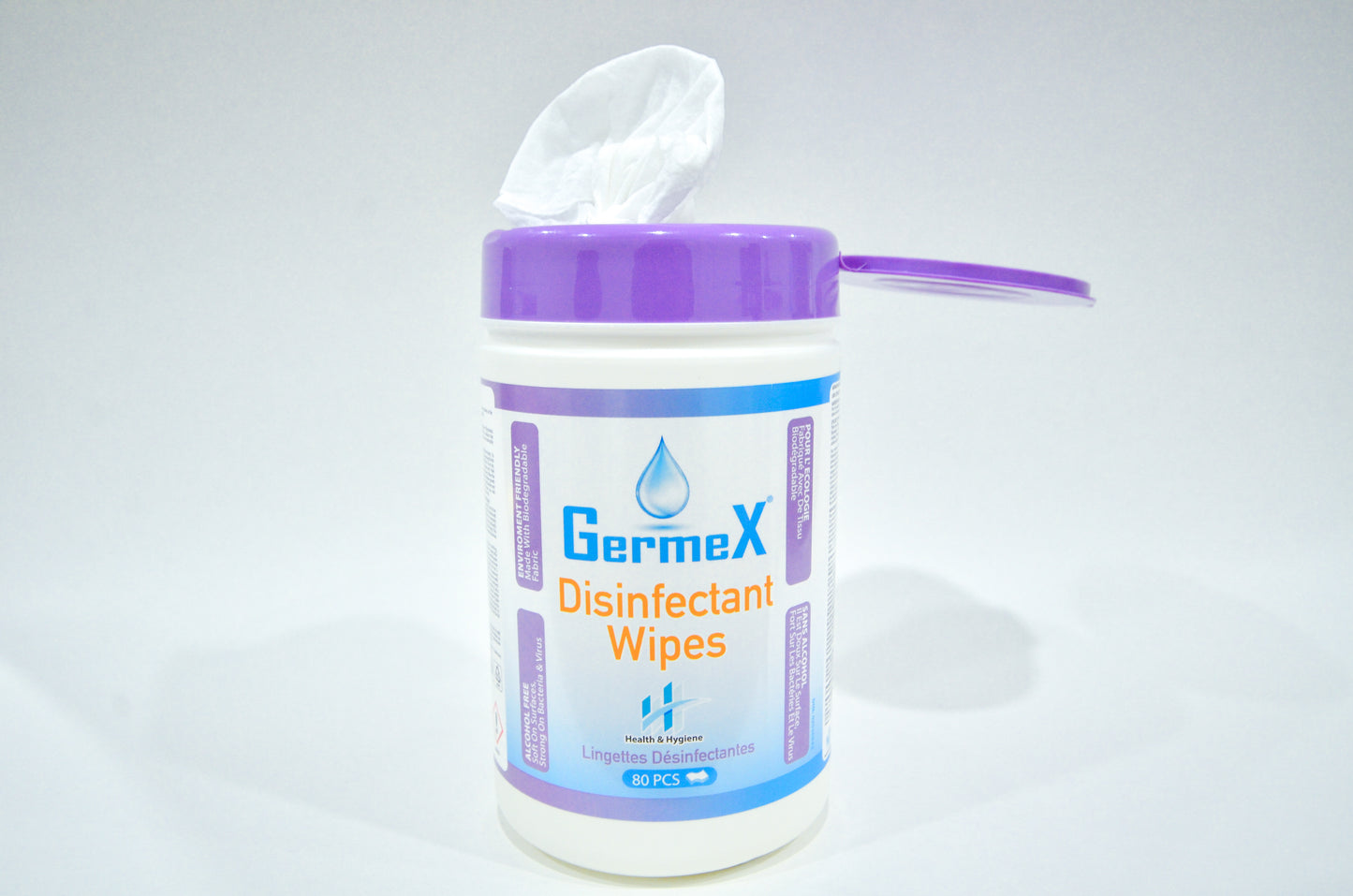 Germex Disinfectant Wipes, Pack of 6 (480 Counts)