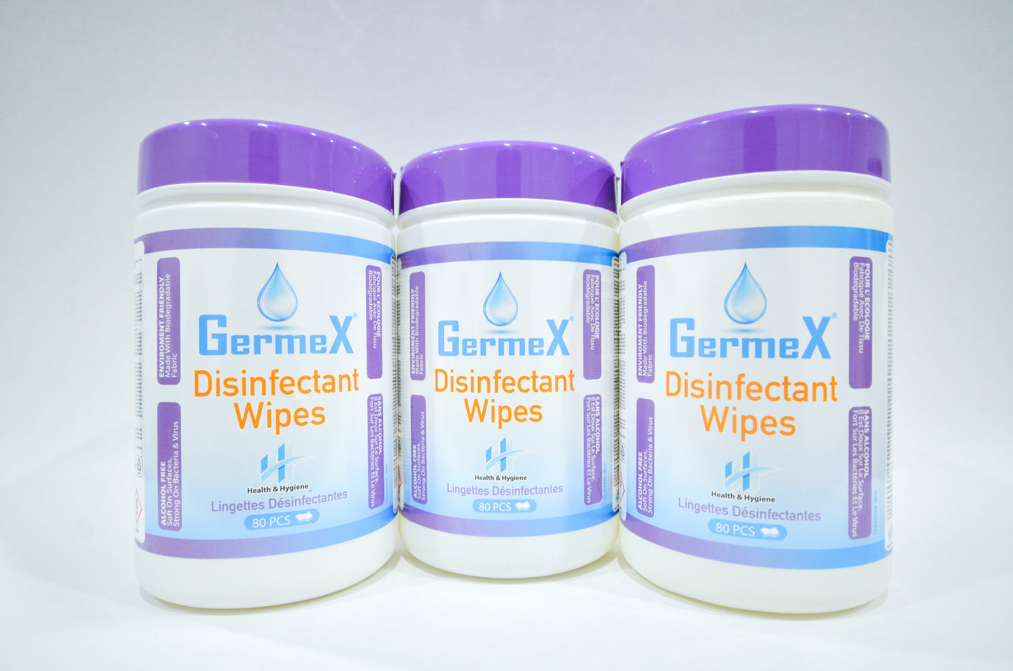 Germex Disinfectant Wipes, Pack of 6 (480 Counts)