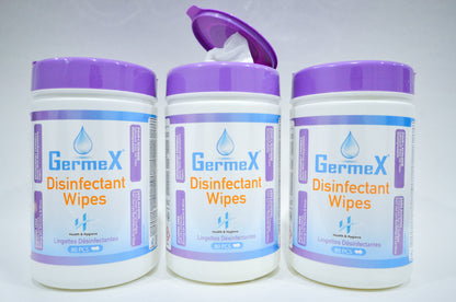 Germex Disinfectant Wipes, Pack of 6 (480 Counts)