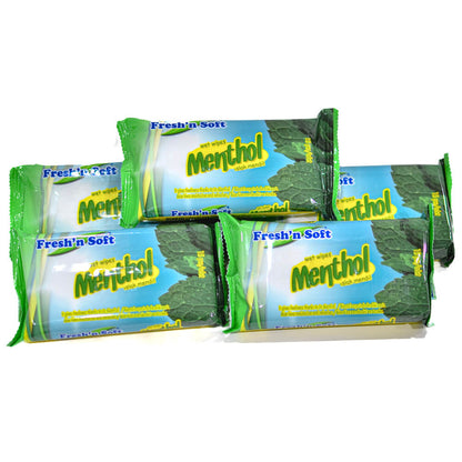 Menthol wet wipes, 24 packs