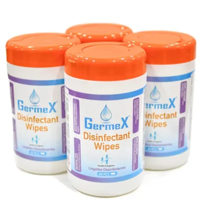 GermeX Disinfectant Wipes, 4 Canisters