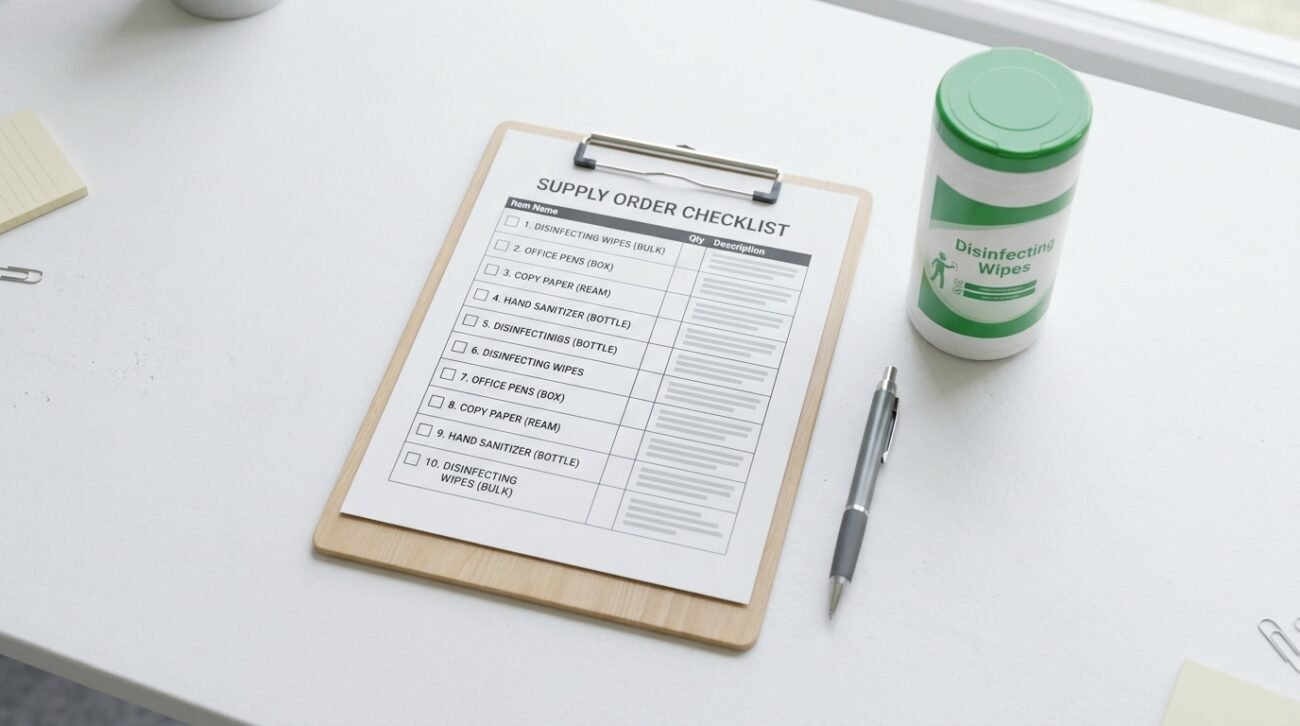 Disinfectant wipe bulk buying checklist Canada evaluation criteria for Canadian businesses